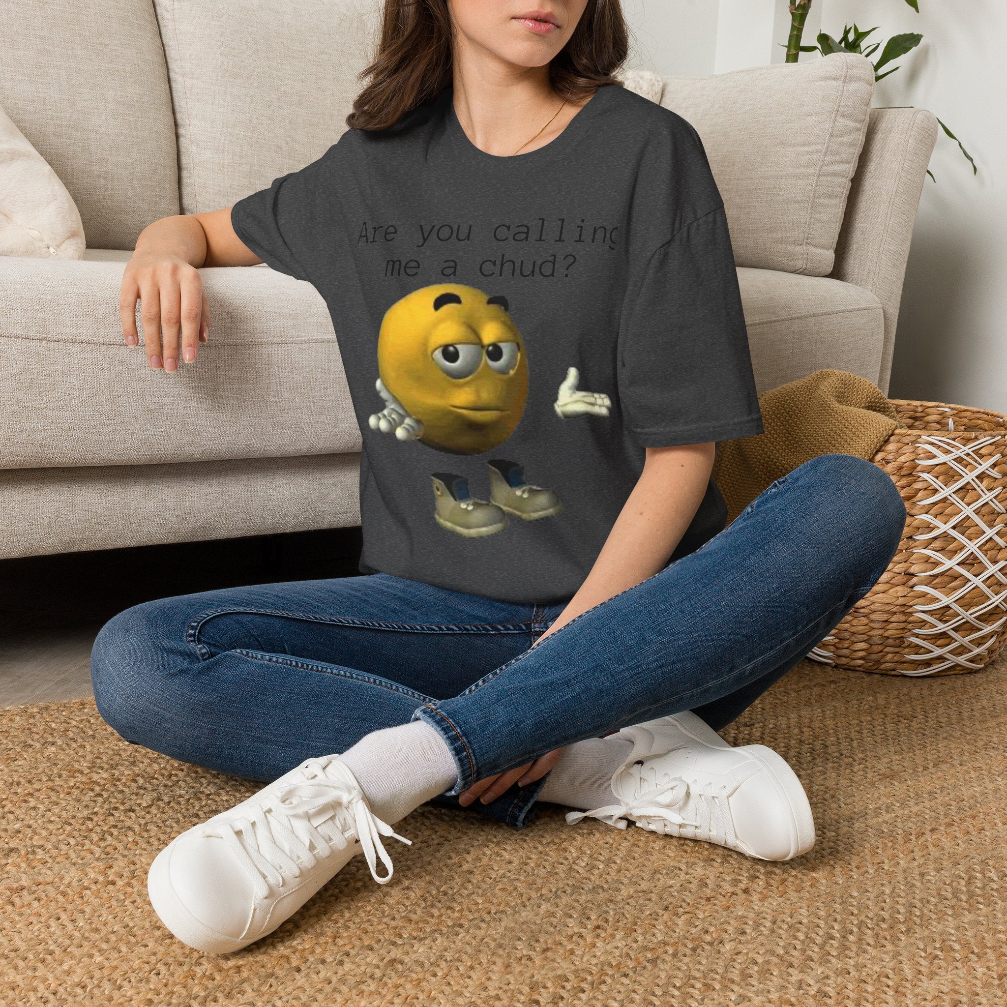 Are You Calling Me a Chud? T-Shirt — Funny Meme Emoji Graphic Tee