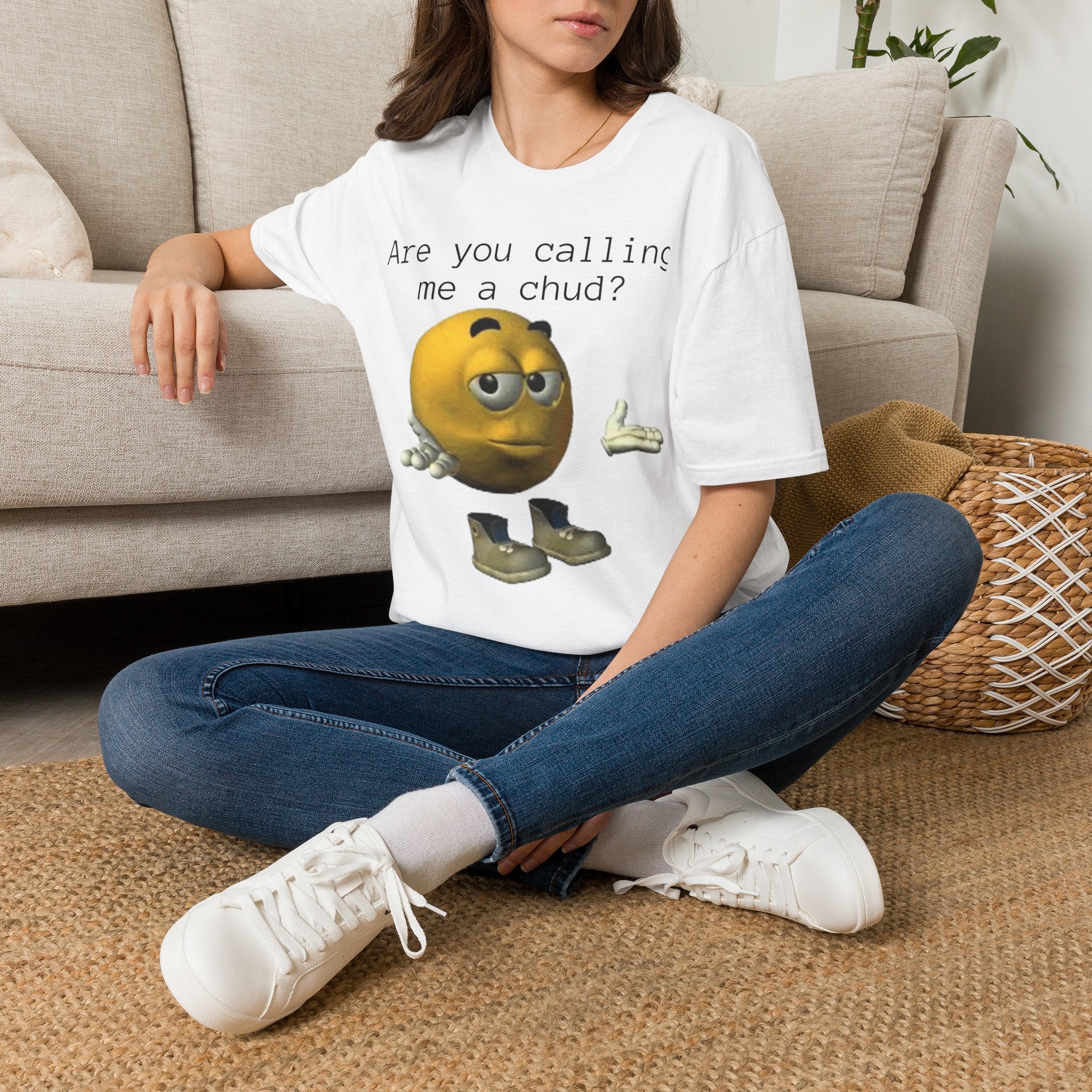 Are You Calling Me a Chud? T-Shirt — Funny Meme Emoji Graphic Tee